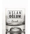 İsminize Özel Renkli Baskılı Viski Kadehi -vsk008-