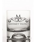 İsminize Özel Renkli Baskılı Viski Kadehi -vsk027-