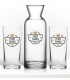 Kişiye Özel İkili Rakı Kadehi Karaflı Ahşap Kutulu Set -emr17-