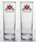 İsminize Özel Renkli Baskılı İkili Long Drink Votka Kadehi