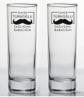 İsminize Özel Renkli Baskılı İkili Long Drink Votka Kadehi