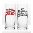 Trakya Serisi Fenalık Çıkaran Tasarım Renkli Baskılı İkili Rakı Bardağı Kadeh