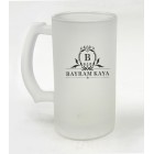 İsimli Kişiye Özel Tasarım Buzlu Cam Bira Bardağı 500 ML